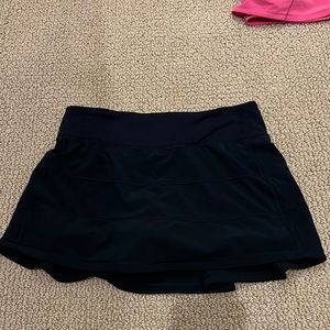Lululemon Pace Rival mid rise 12” true navy skirt
